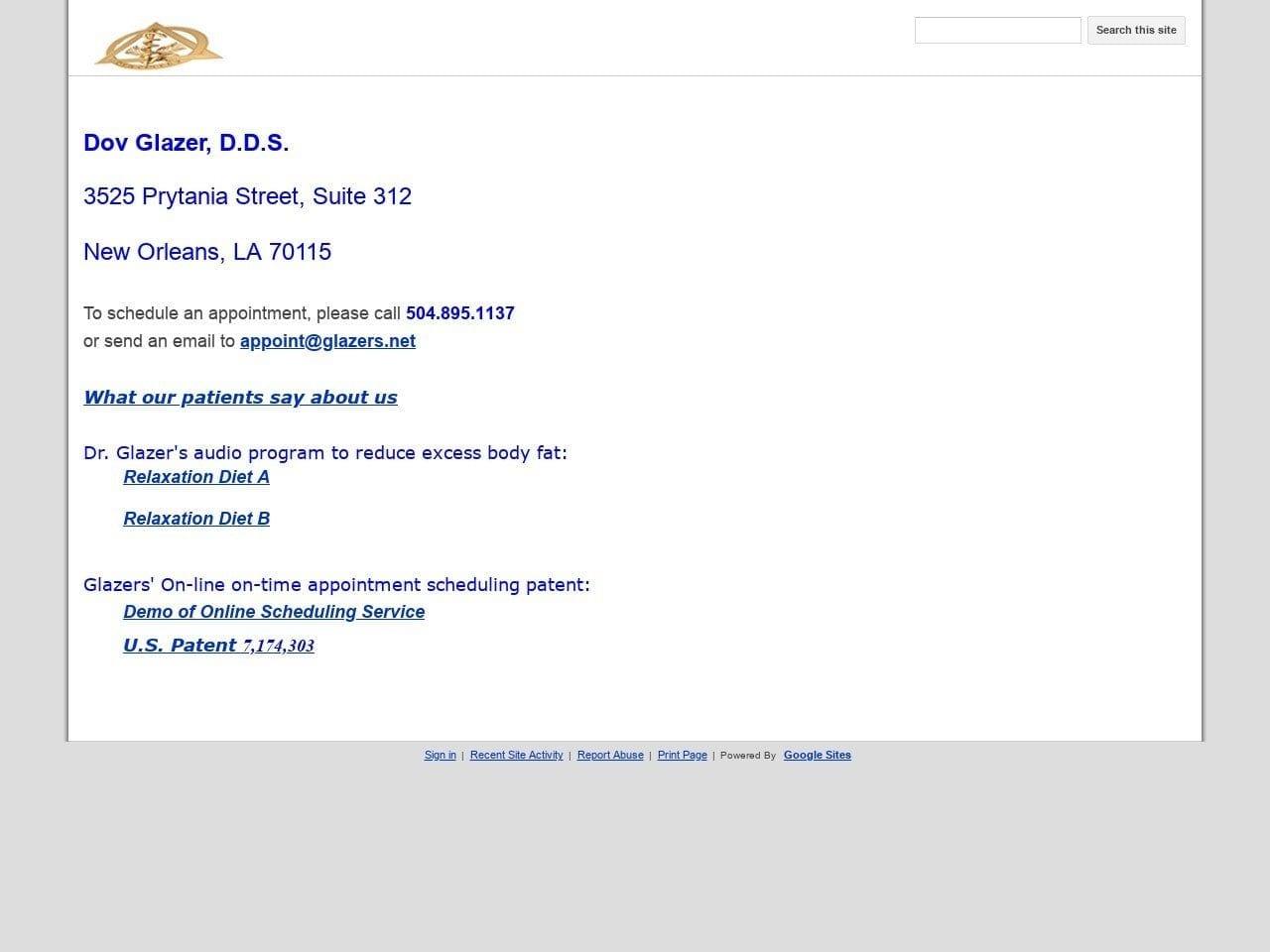 Glazer Dov DDS screenshot
