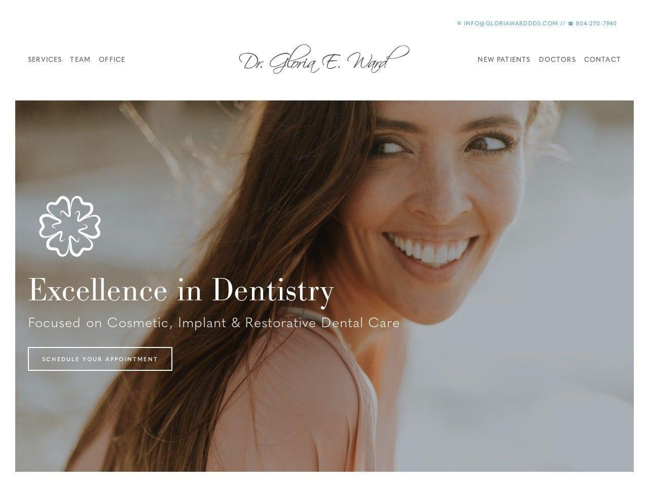 Gloria E. Ward DDS MS MIS PC screenshot