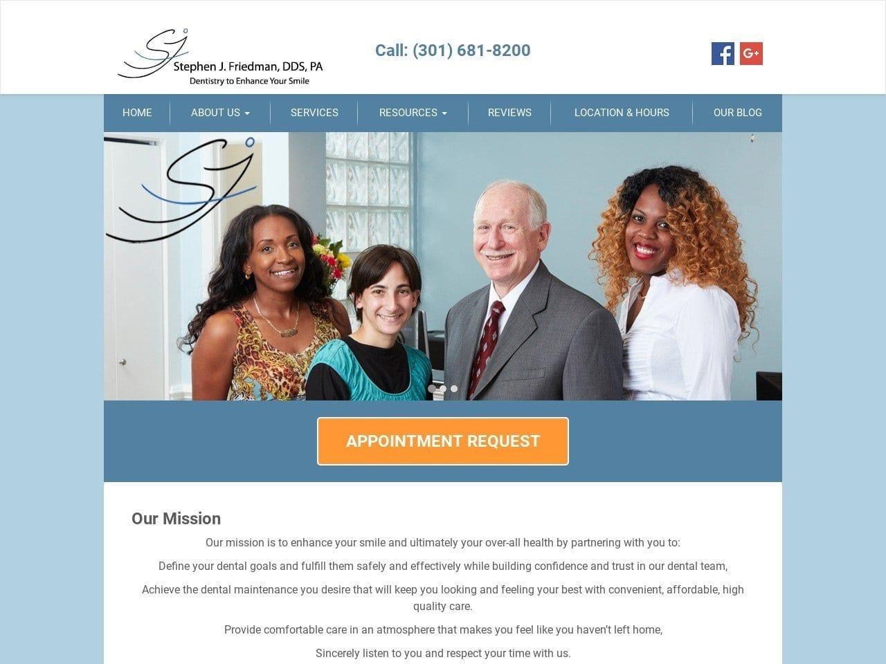Friedman Stephen J DDS screenshot
