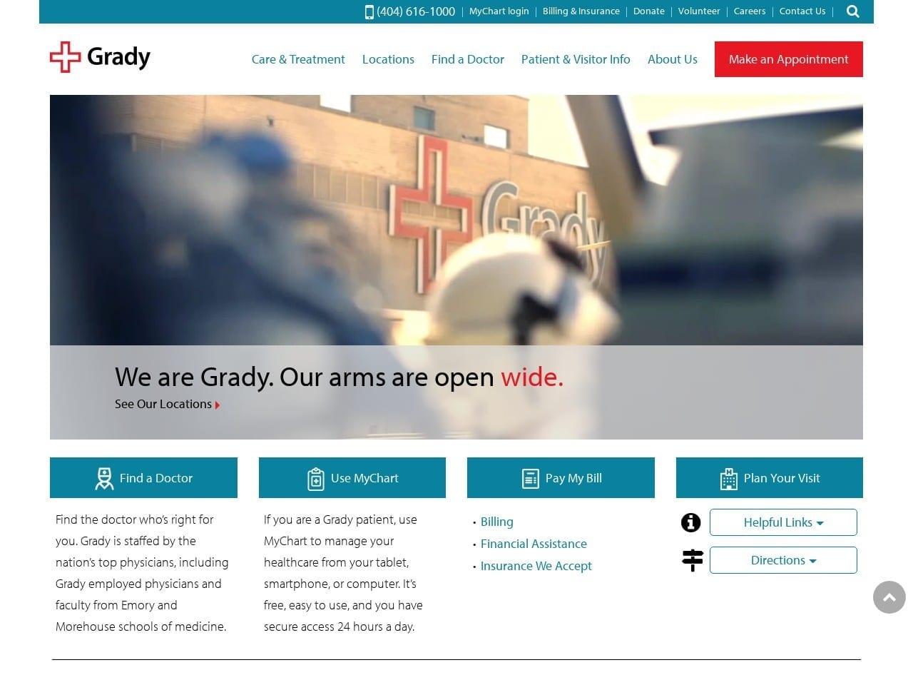 Grady Health System screenshot