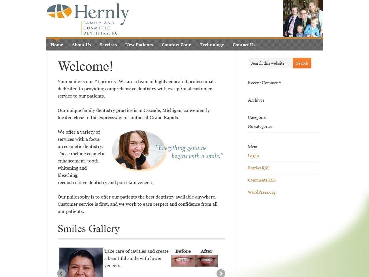 Hernly Family Dentist screenshot