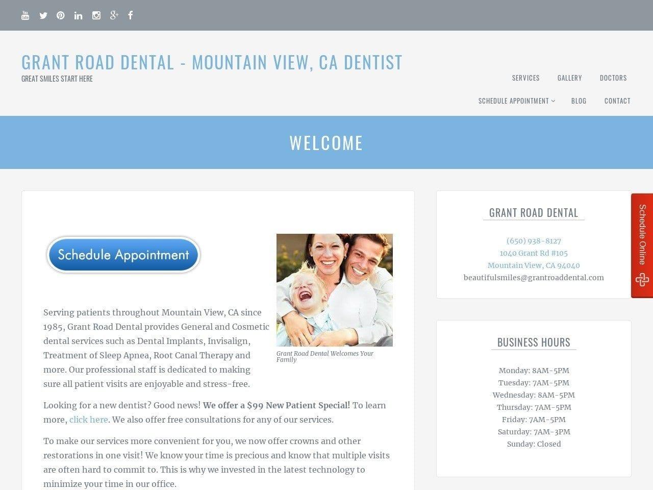 Grant Road Dental screenshot