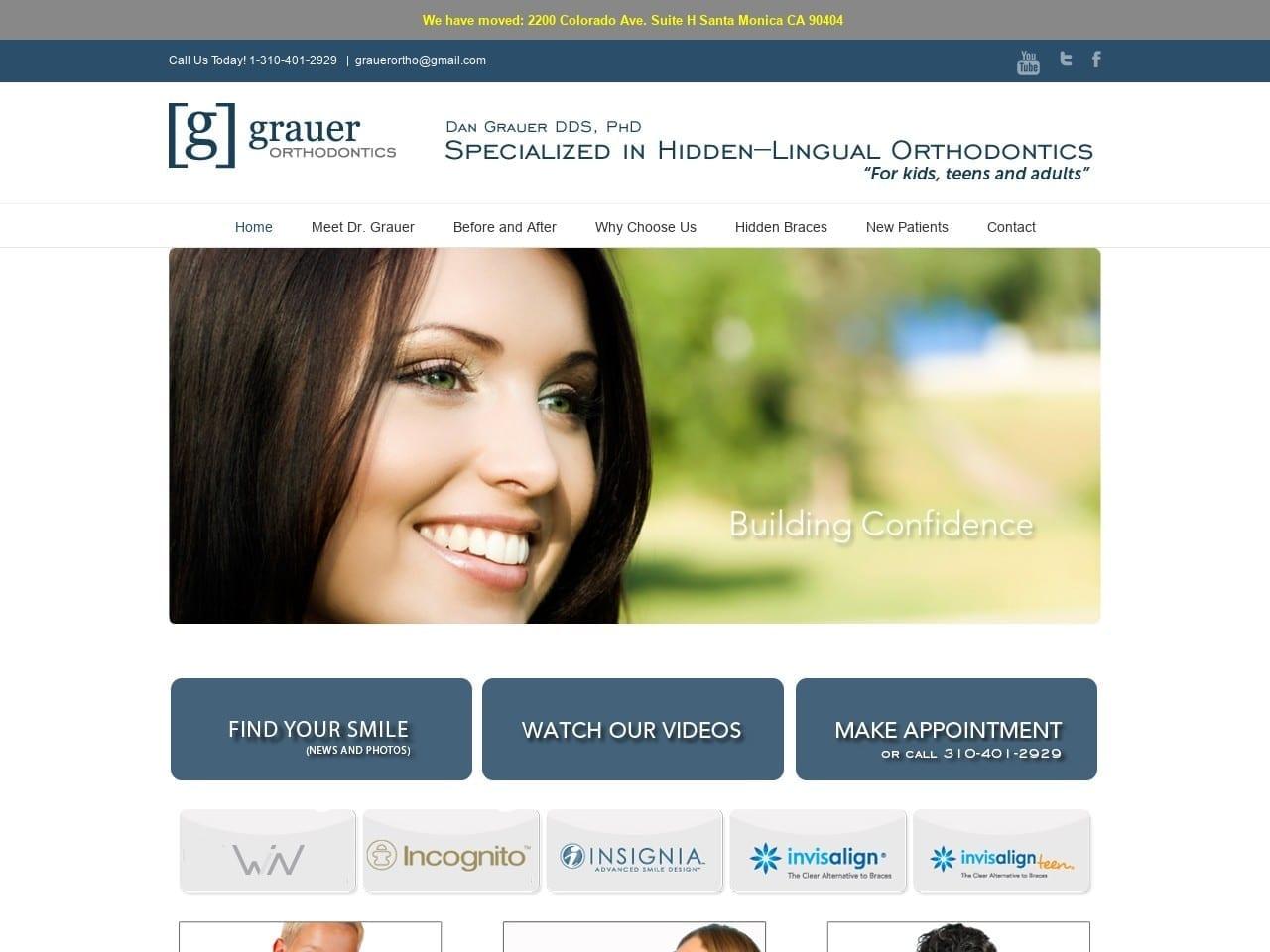 Dr. Dan Grauer DDS MS MOrth PhD screenshot