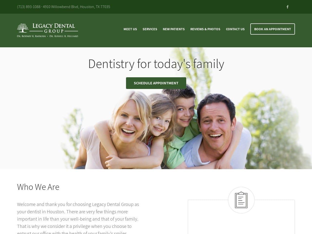 Rayburn & Hilliard DDS screenshot