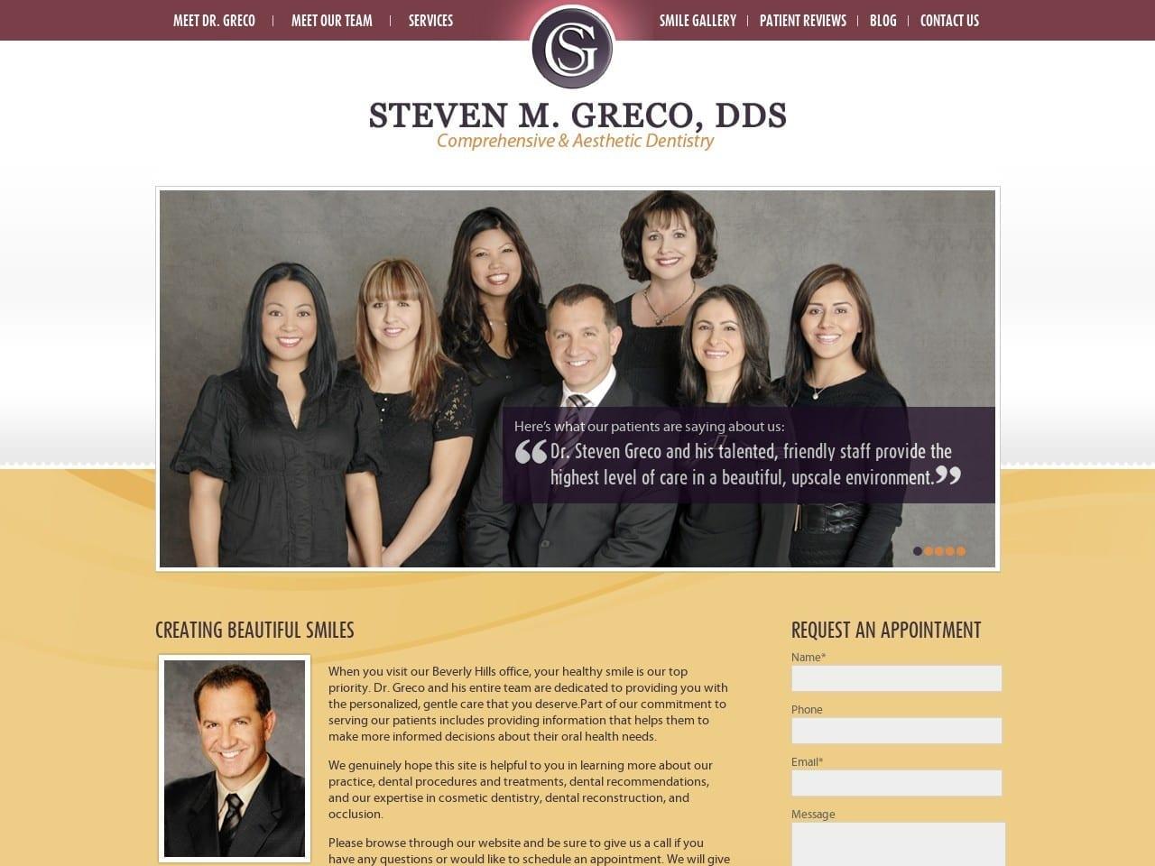 Steven M. Greco DDS Inc. screenshot