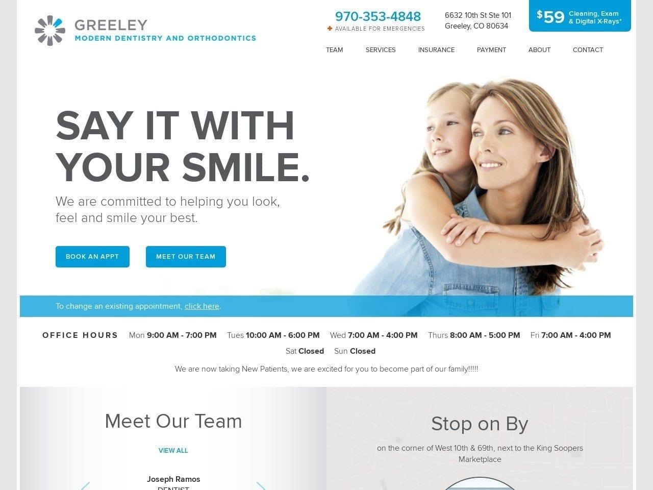 Greeley Modern Dentist screenshot