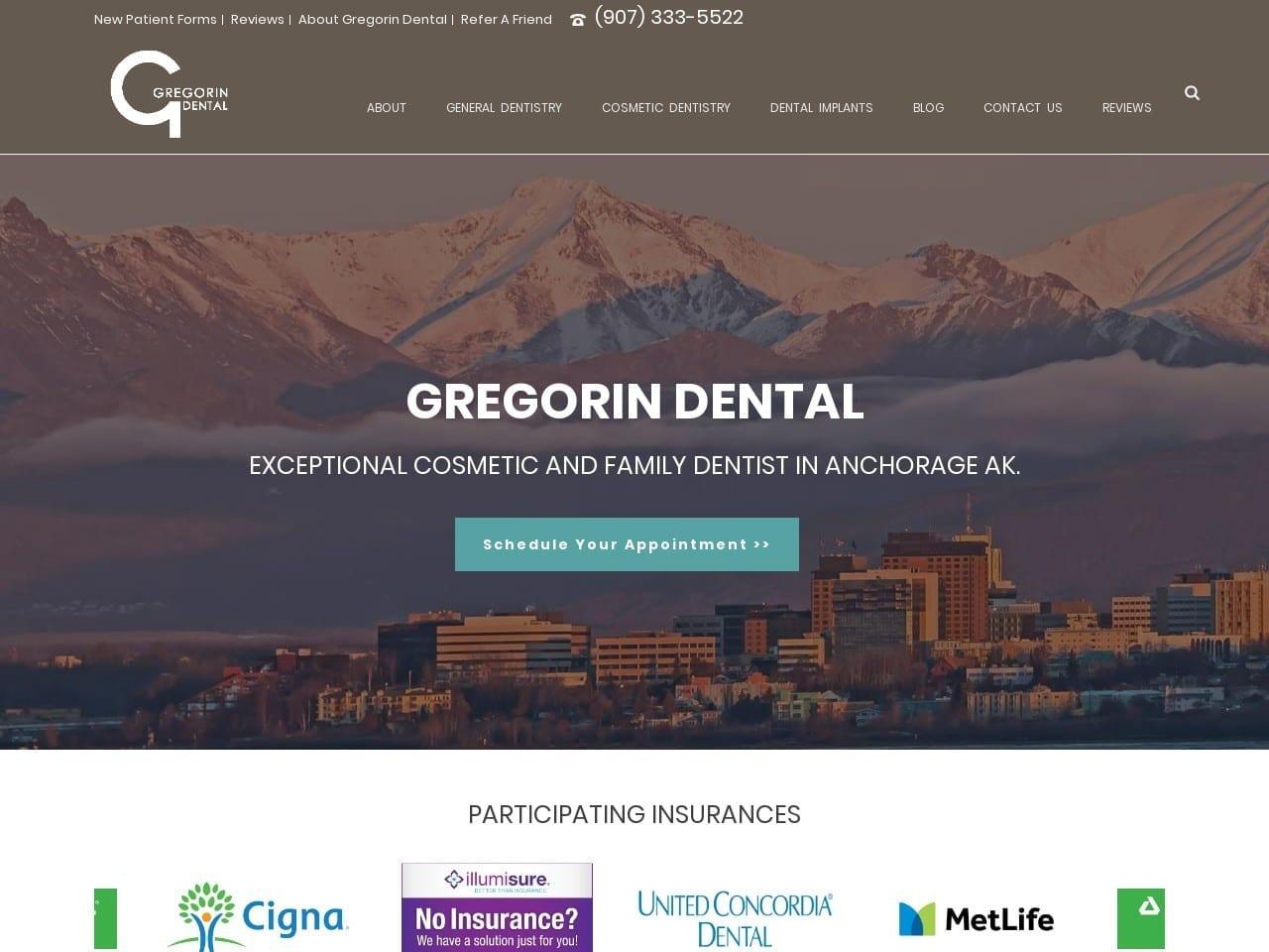 Gregorin Dental screenshot