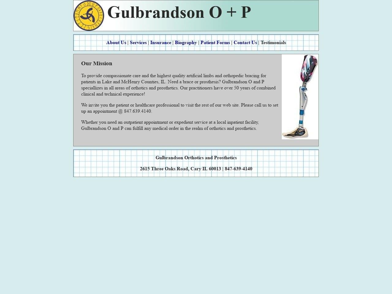 Gulbrandson Orthotics