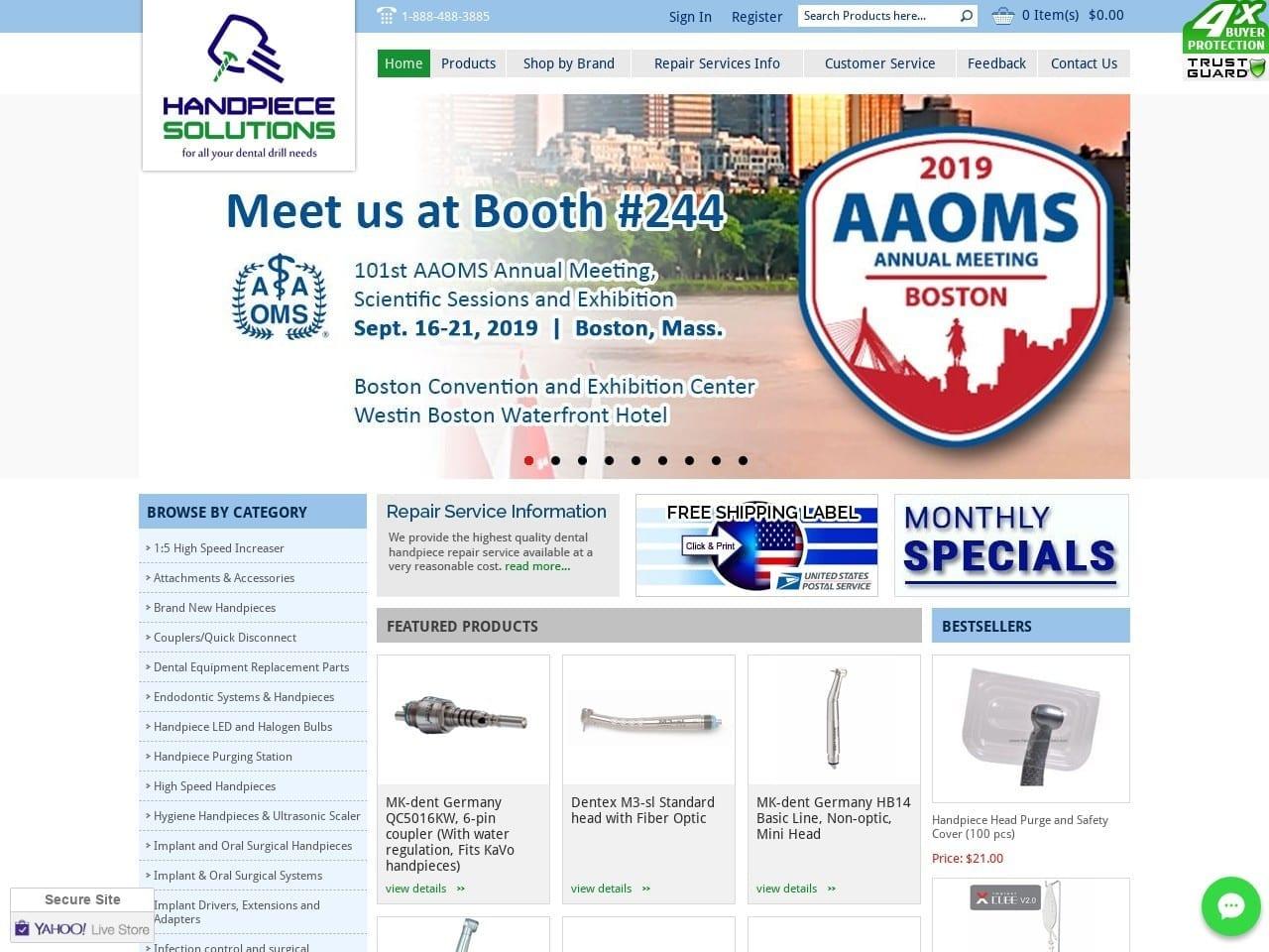 Handpiece Solutions Inc. screenshot