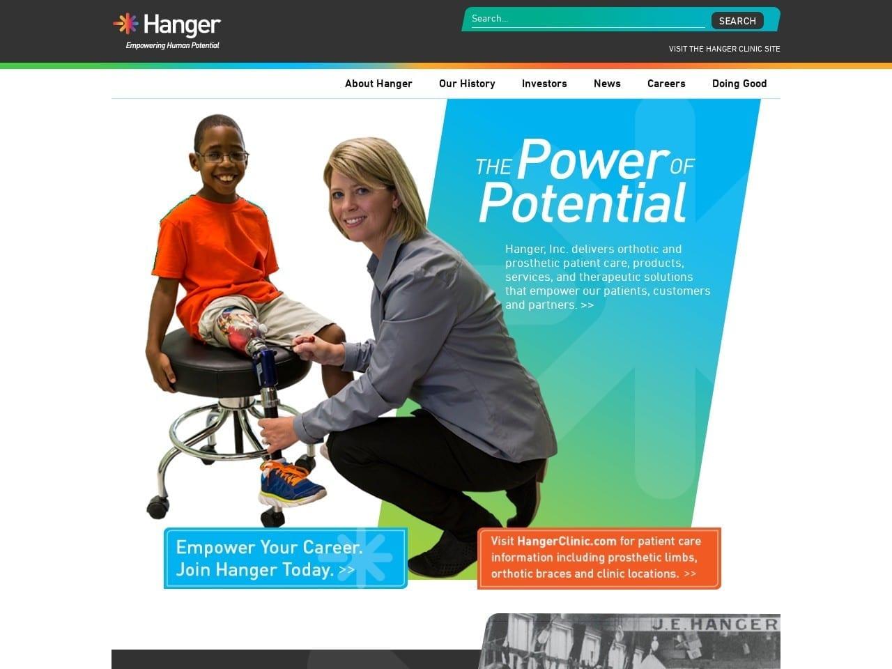 Hanger Clinic screenshot