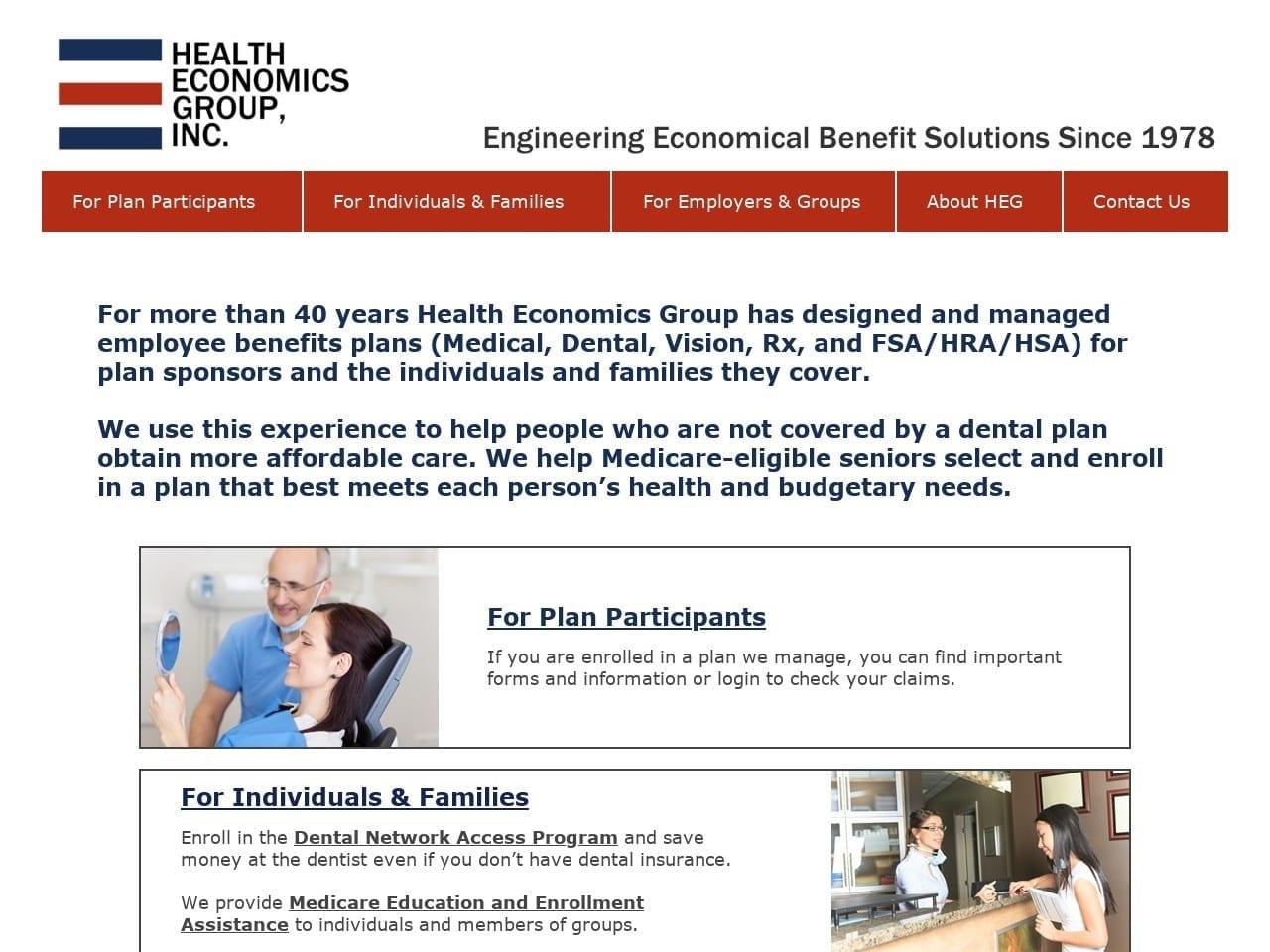 Health Economics Group, Inc. screenshot