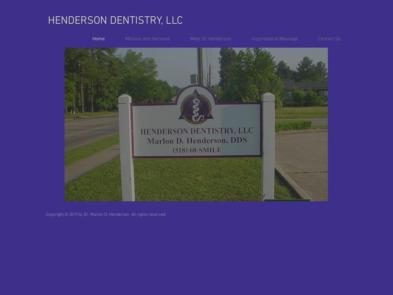 Dr. Marlon D. Henderson DDS