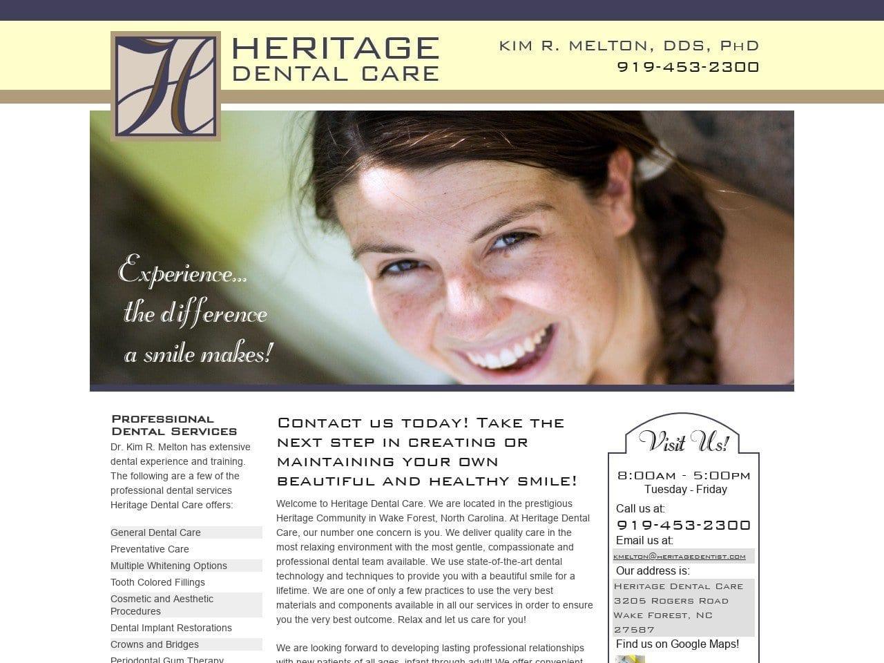 Heritage Aesthetic Dentistry Melton Kim R DDS