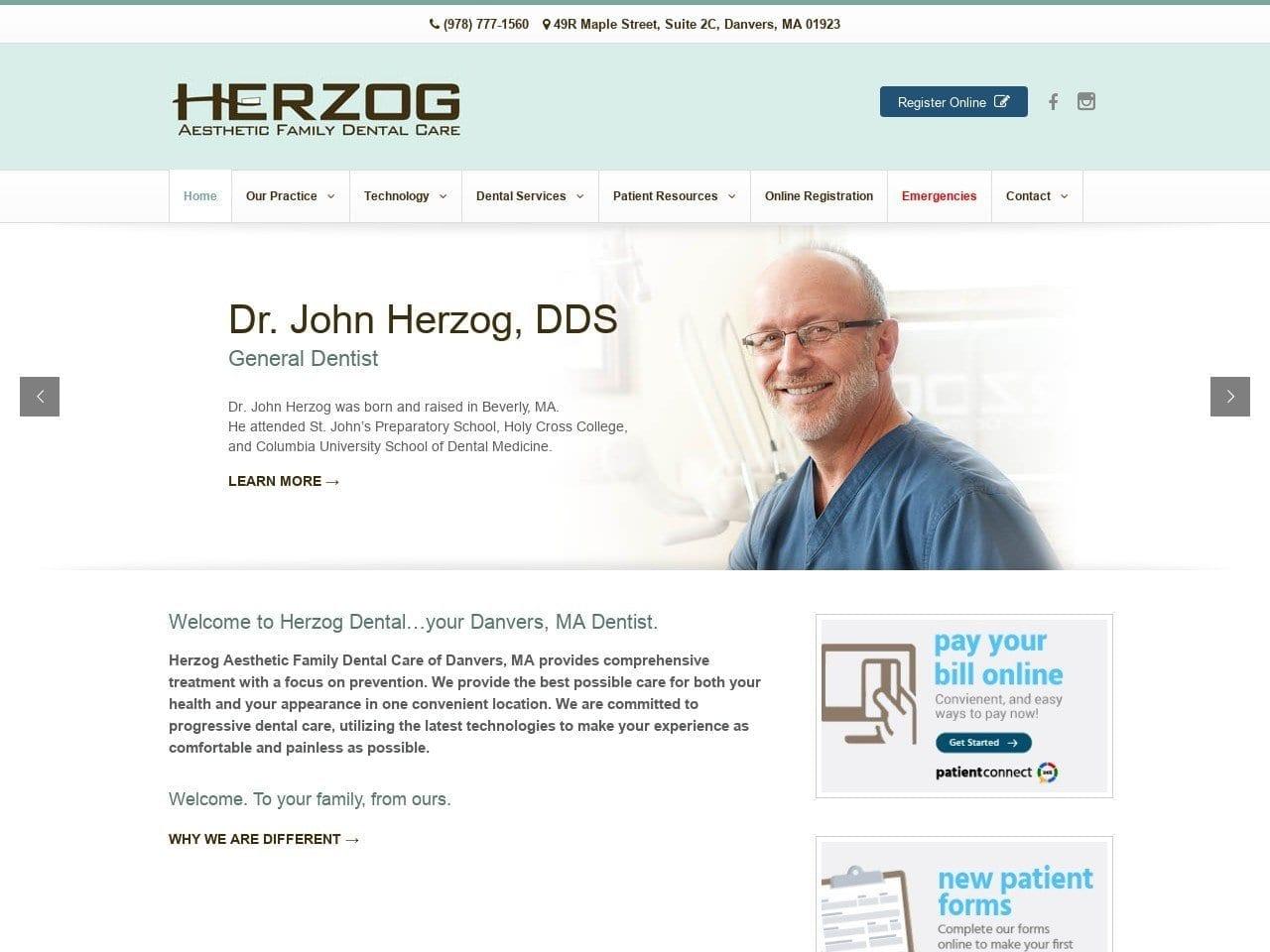 Dr. John A. Herzog D.D.S. screenshot