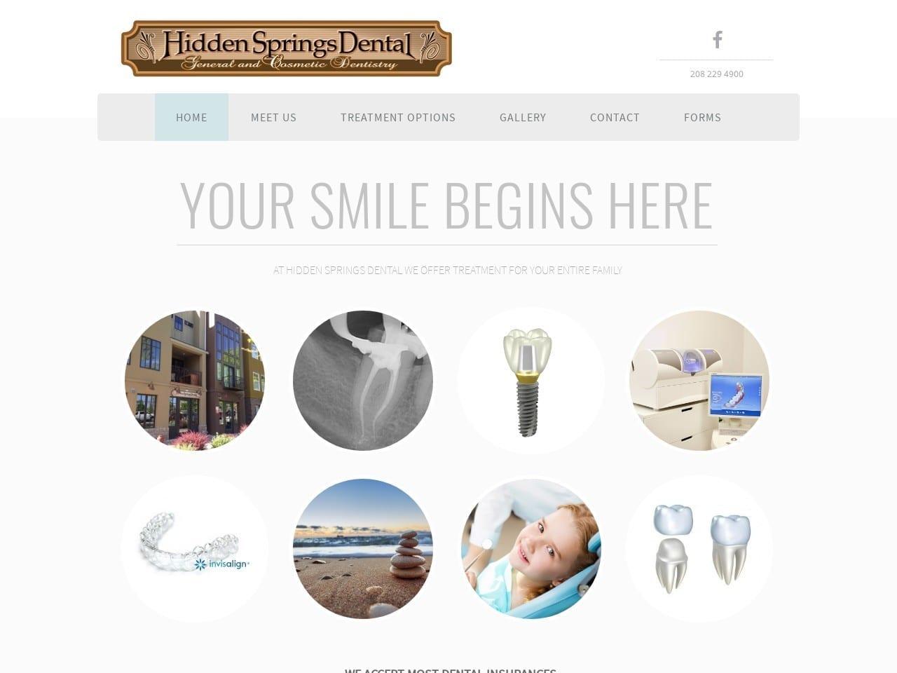 Hidden Springs Dental screenshot