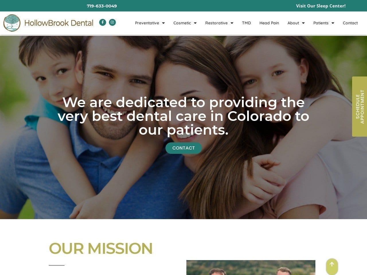 Hollow Brook Family Dentist screenshot