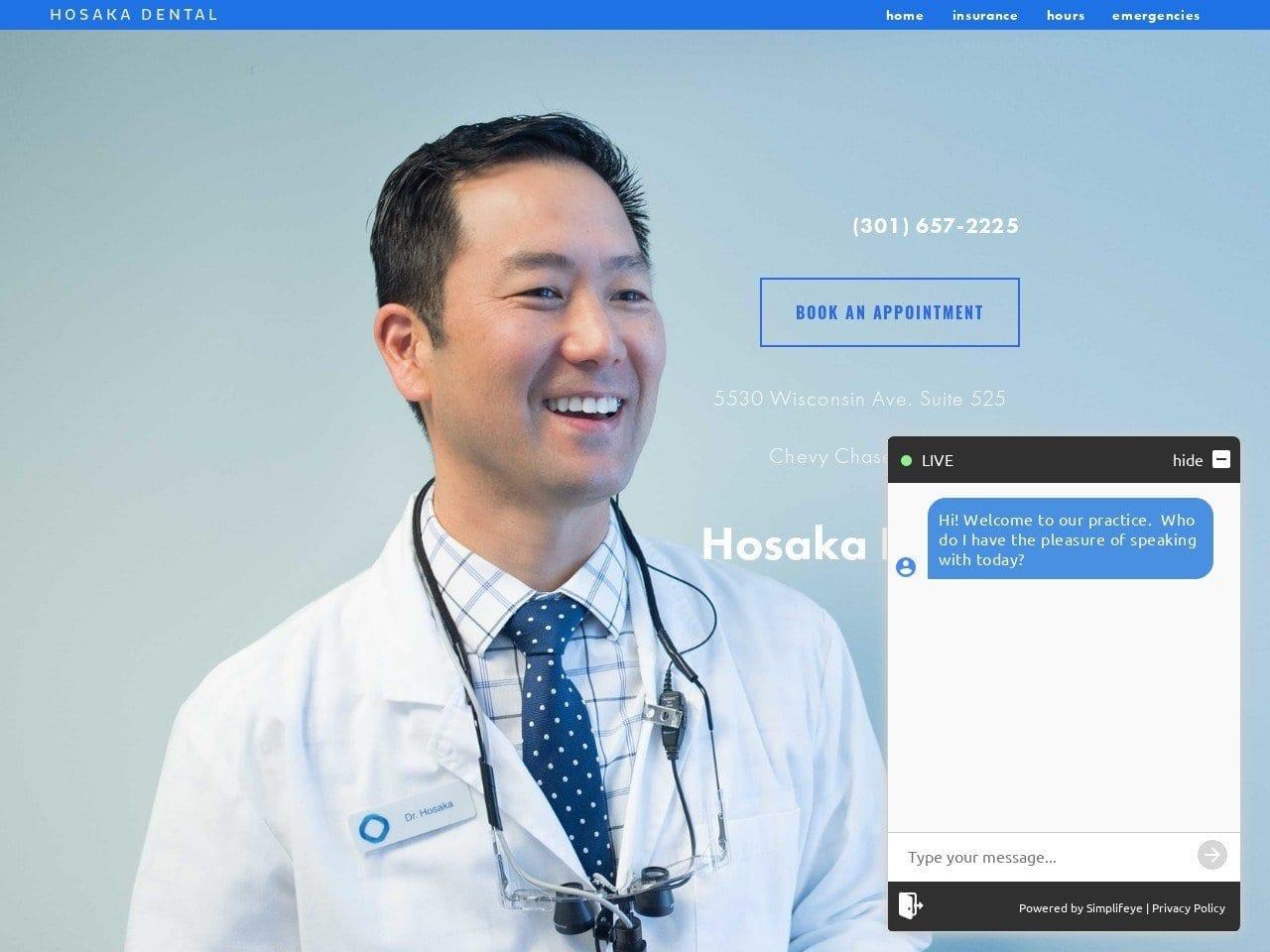 Hosaka Dental screenshot