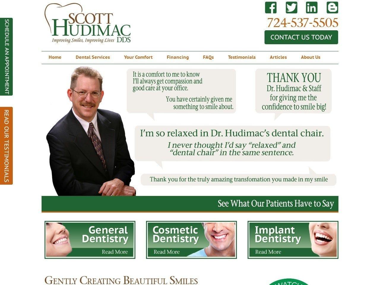 Scott A Hudimac DDS Inc screenshot