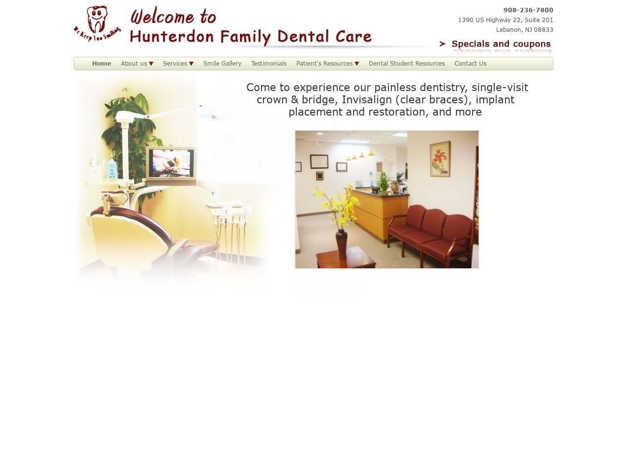 Hunterdon Family Dental Care screenshot