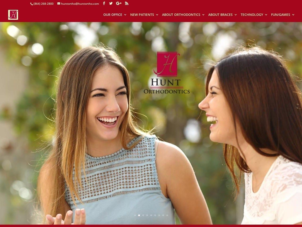 Hunt Orthodontics screenshot