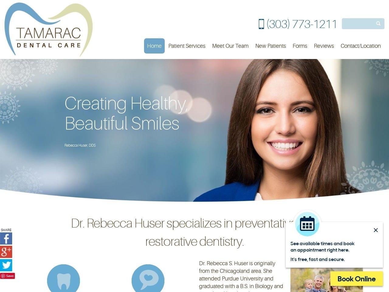 Rebecca Huser DDS screenshot