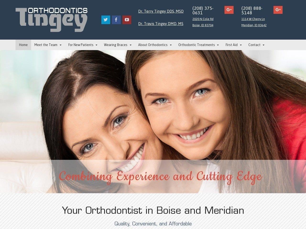 Tingey Orthodontics screenshot