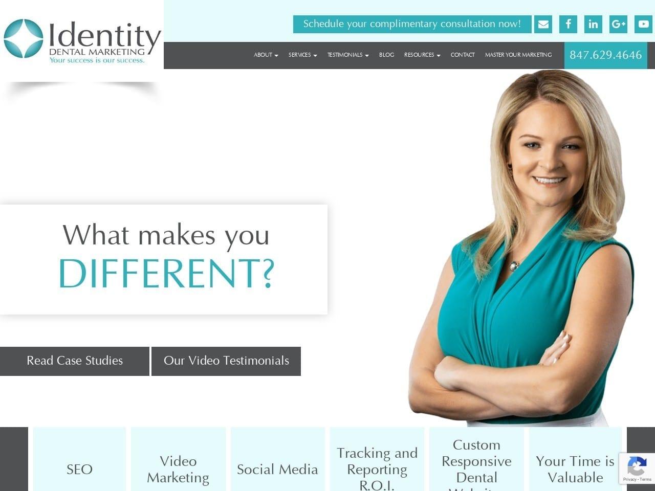 Identity Dental Marketing screenshot