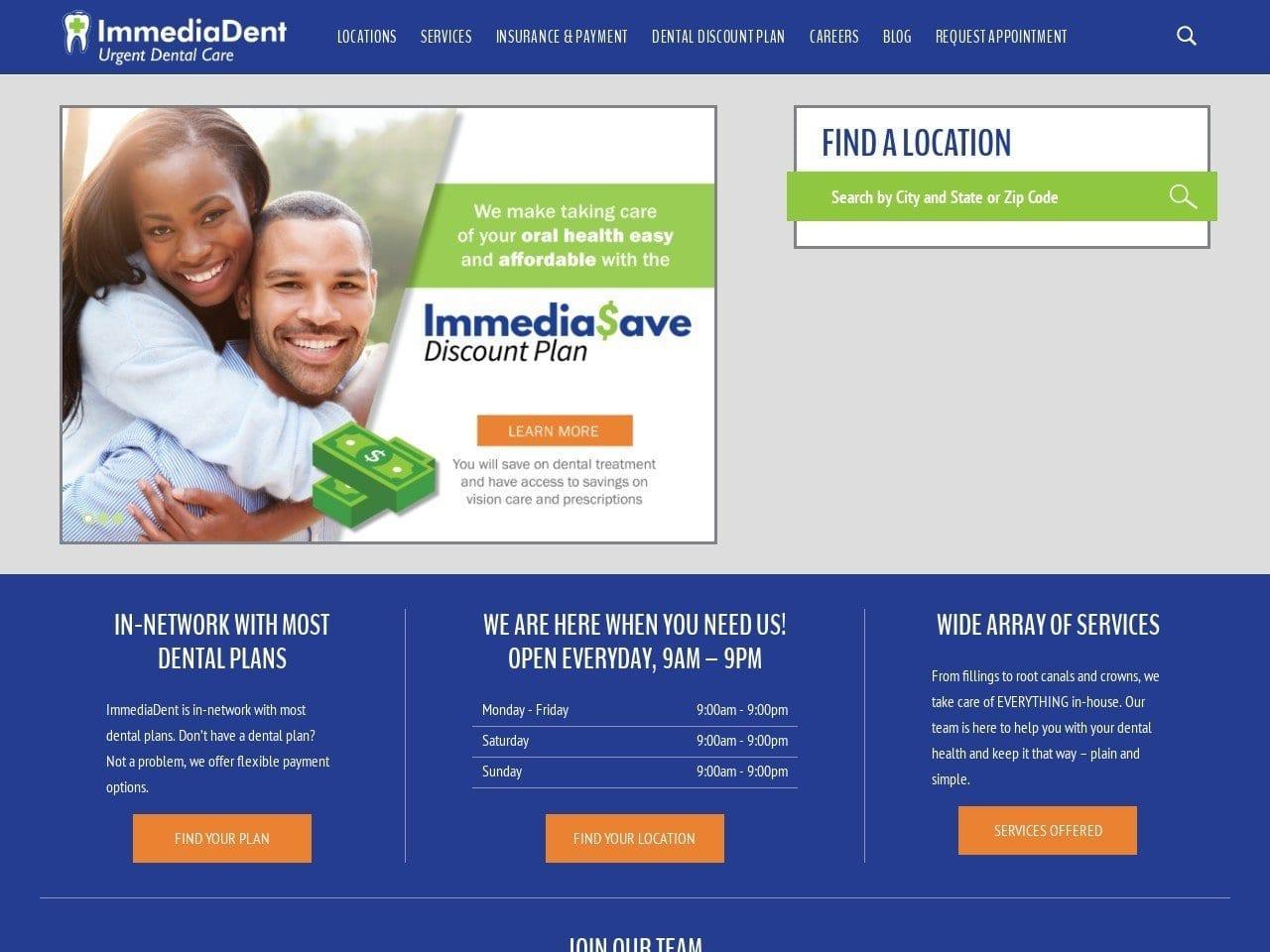Immediadent Baldwin William DDS screenshot