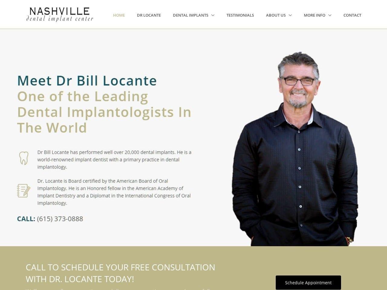 Nashville Dental Implant Center screenshot