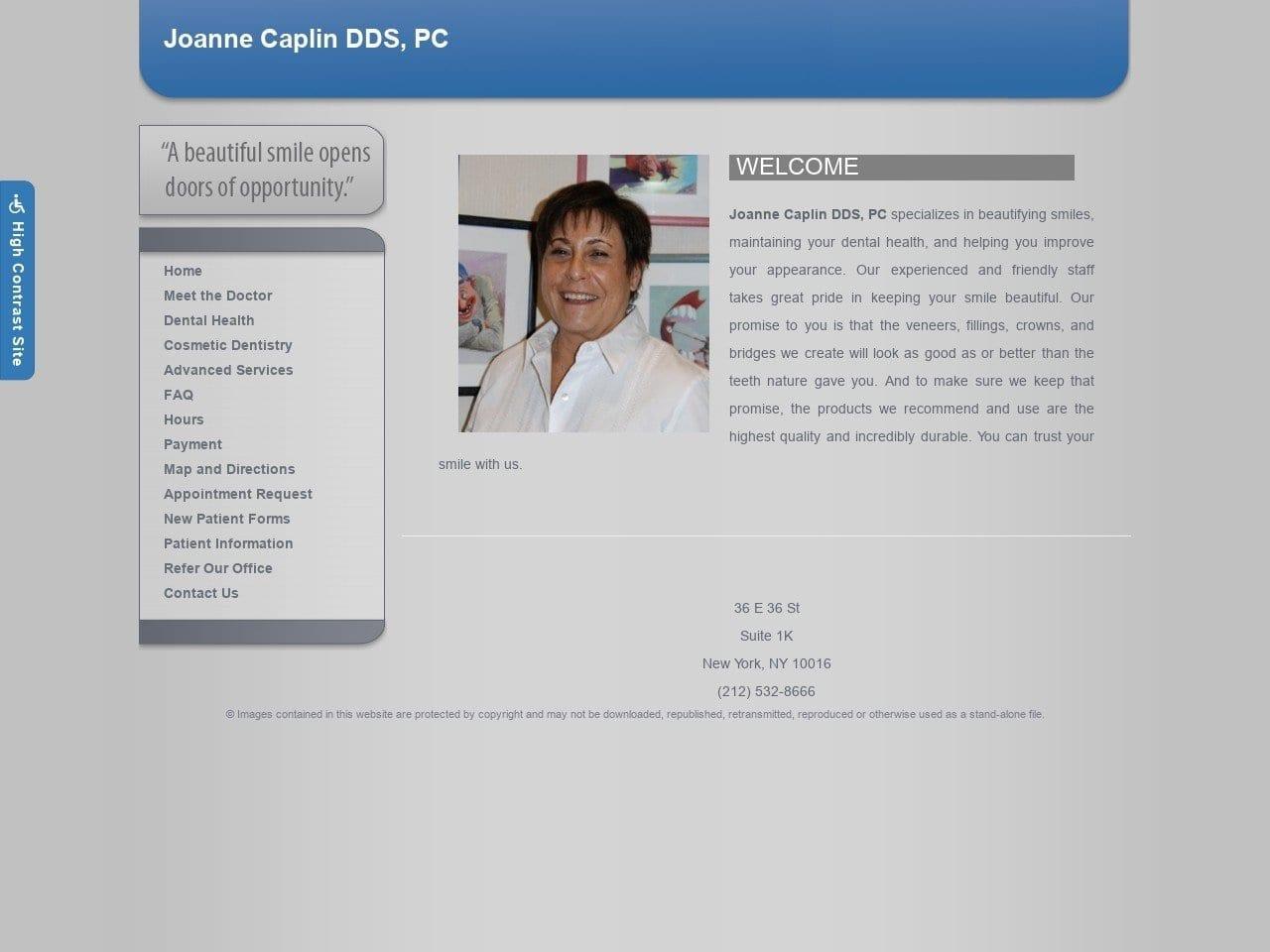 Joanne S Caplin DDS PC screenshot
