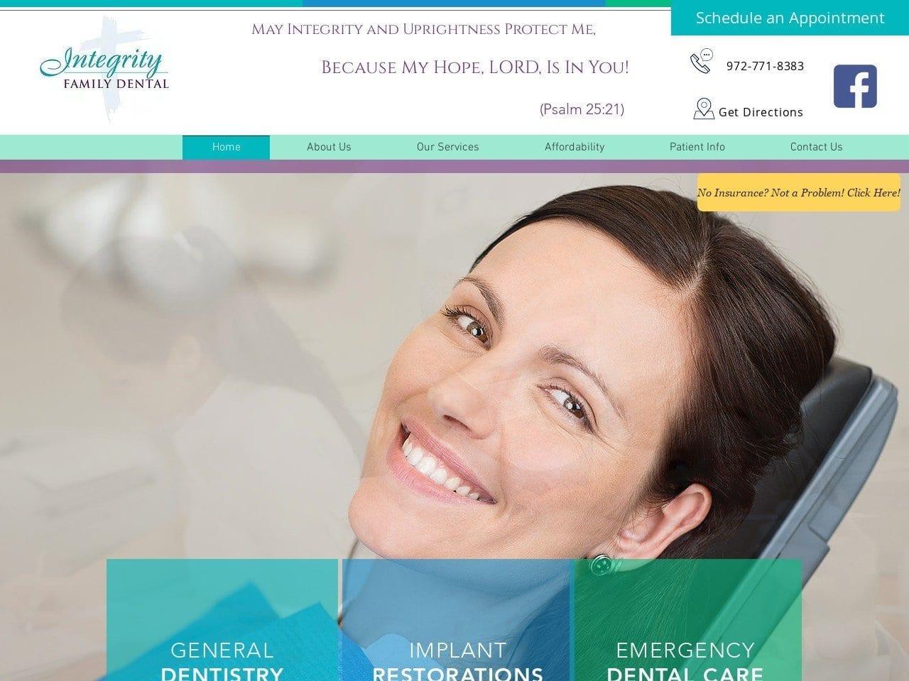 Integrity Family Dental screenshot