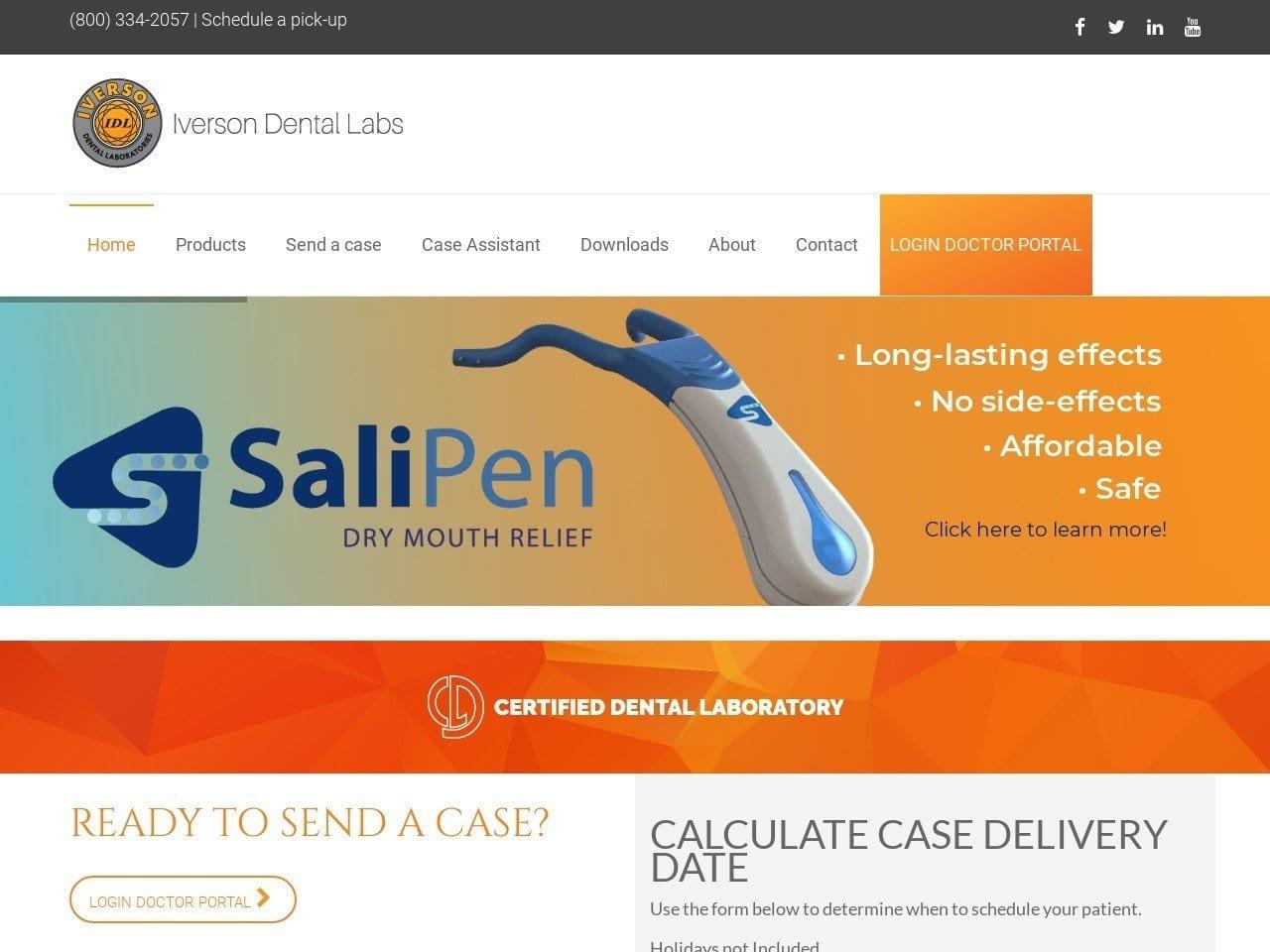 Iverson Dental Laboratories screenshot