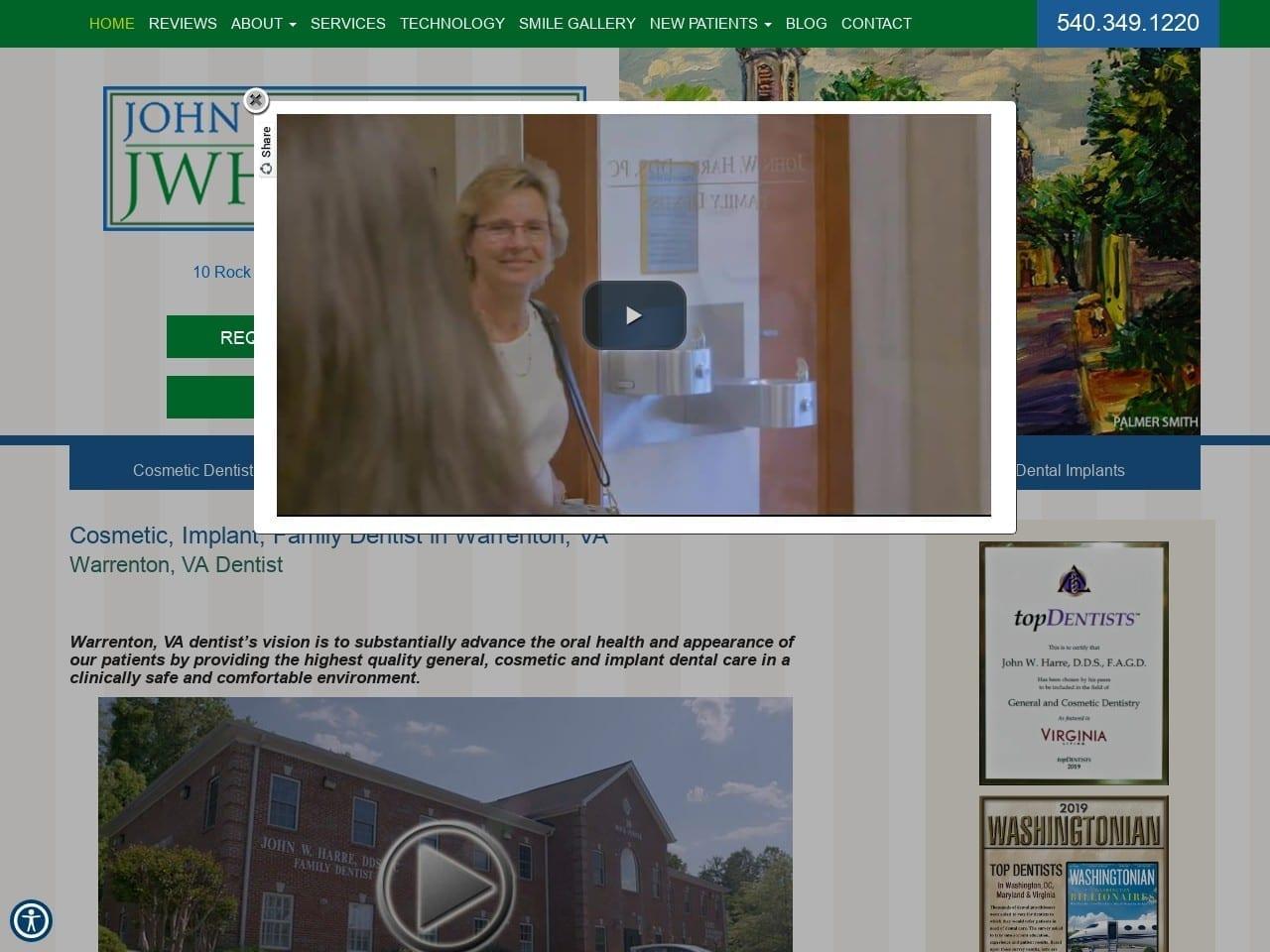 John W. Harre DDS PC screenshot