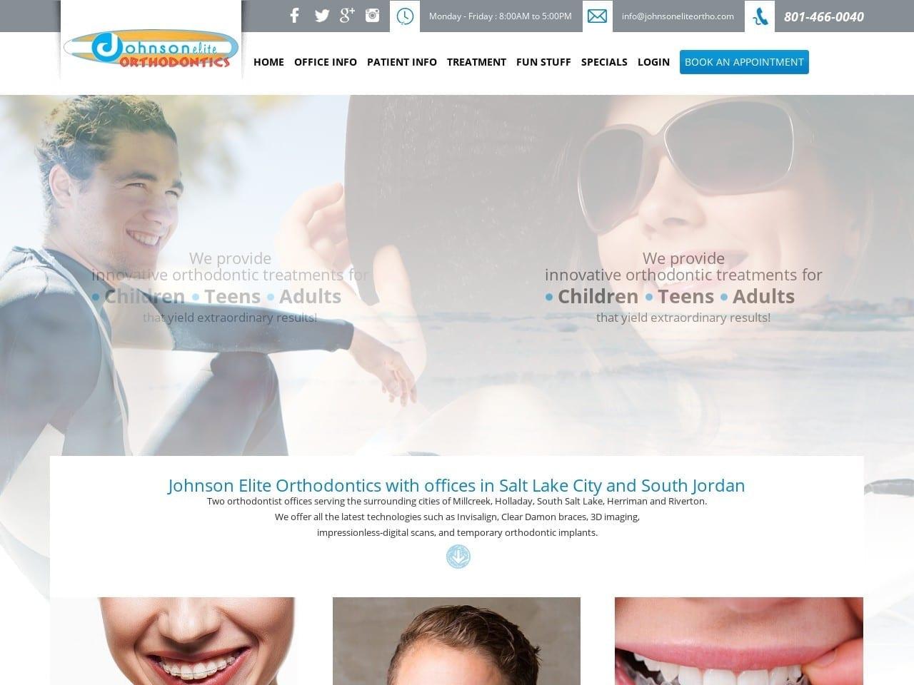 Johnson Elite Orthodontics screenshot