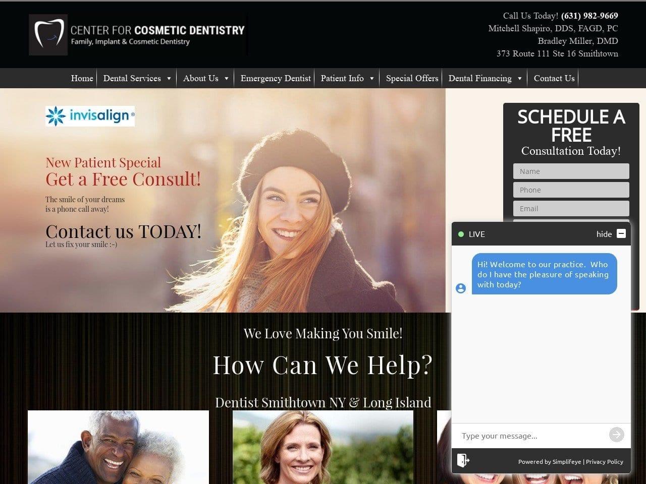 Center For Cosmetic Dentistry Mitchell N. Shapiro screenshot