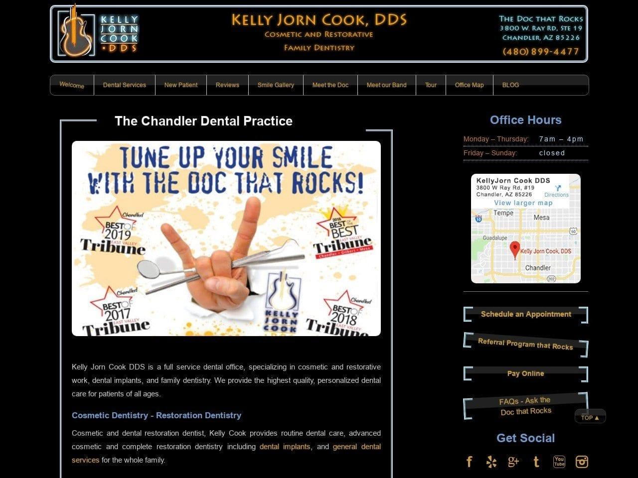 Kelly Jorn Cook DDS screenshot