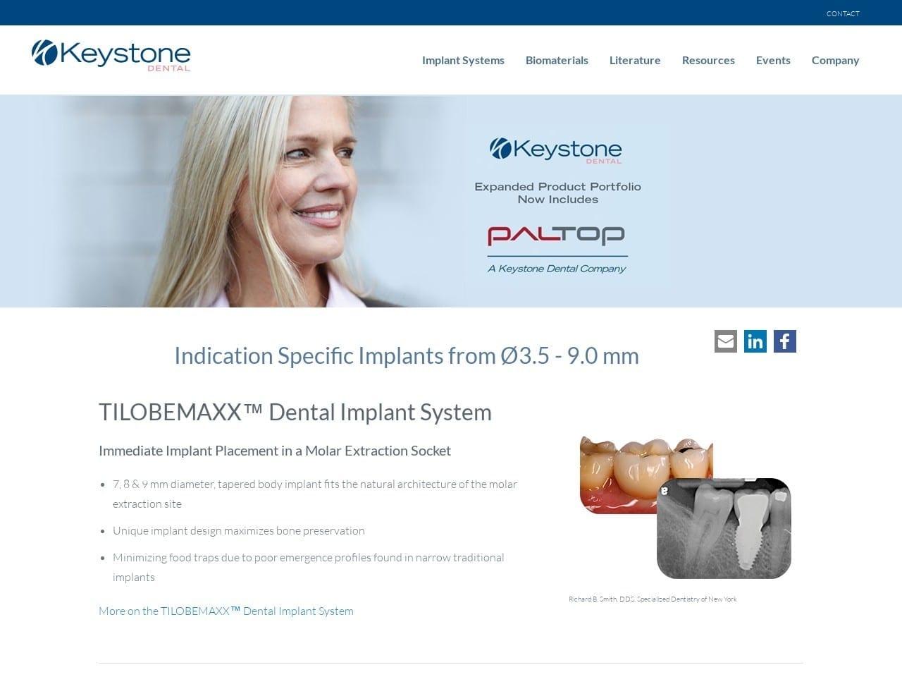 Keystone Dental Inc screenshot