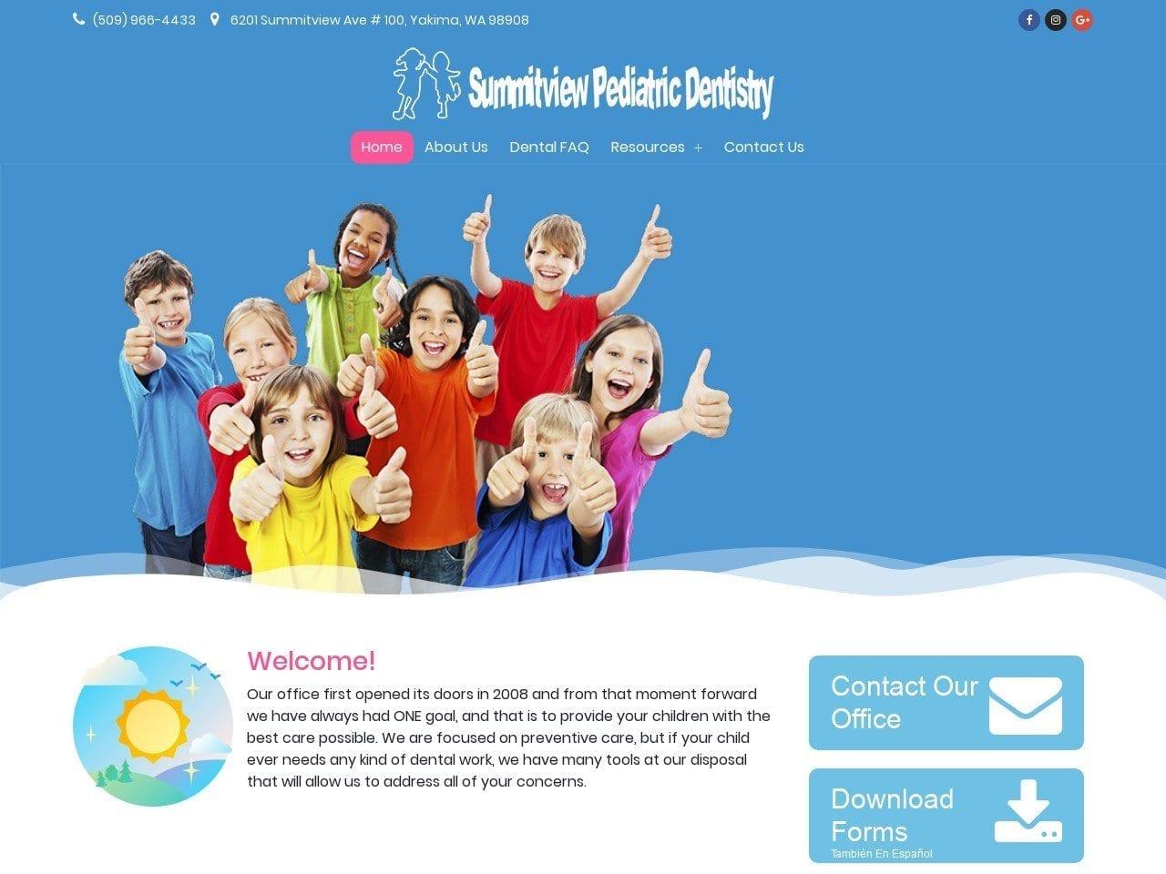 Summit View Pediatric Dentist screenshot