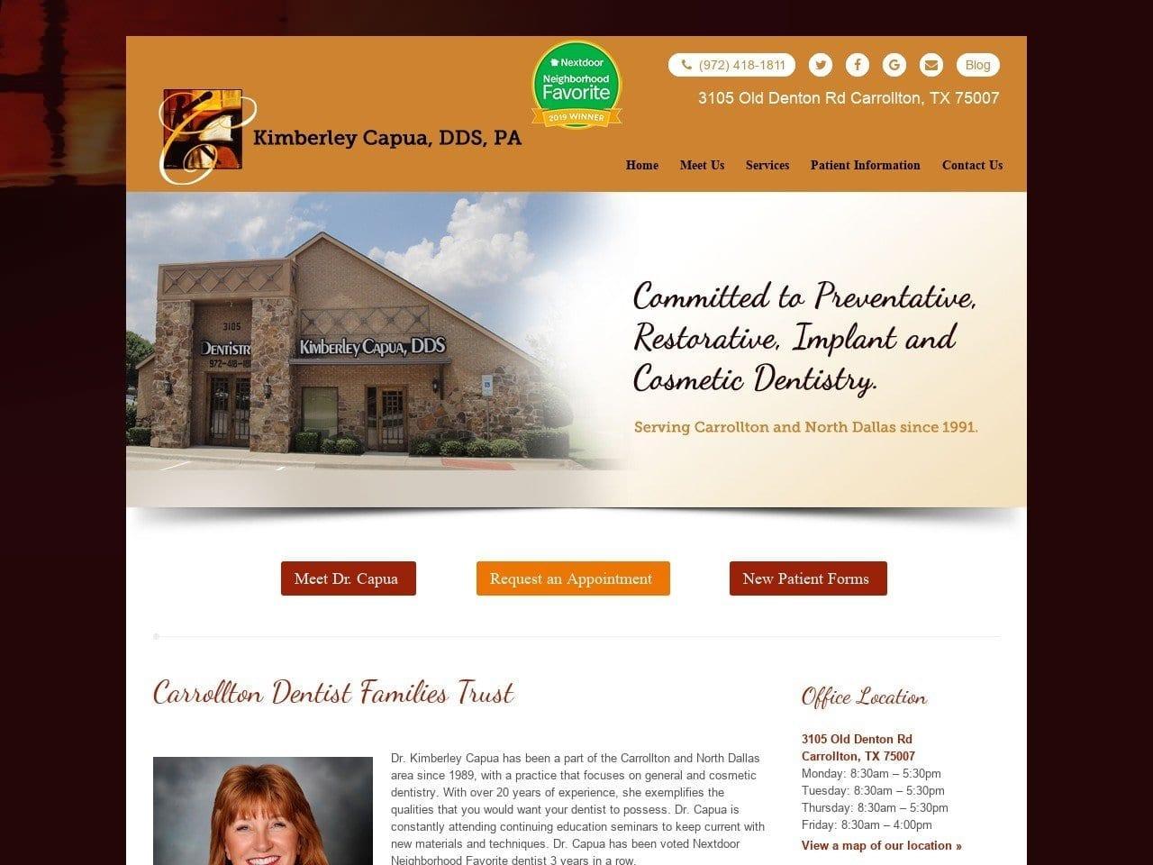Kimberley Capua DDS PA screenshot