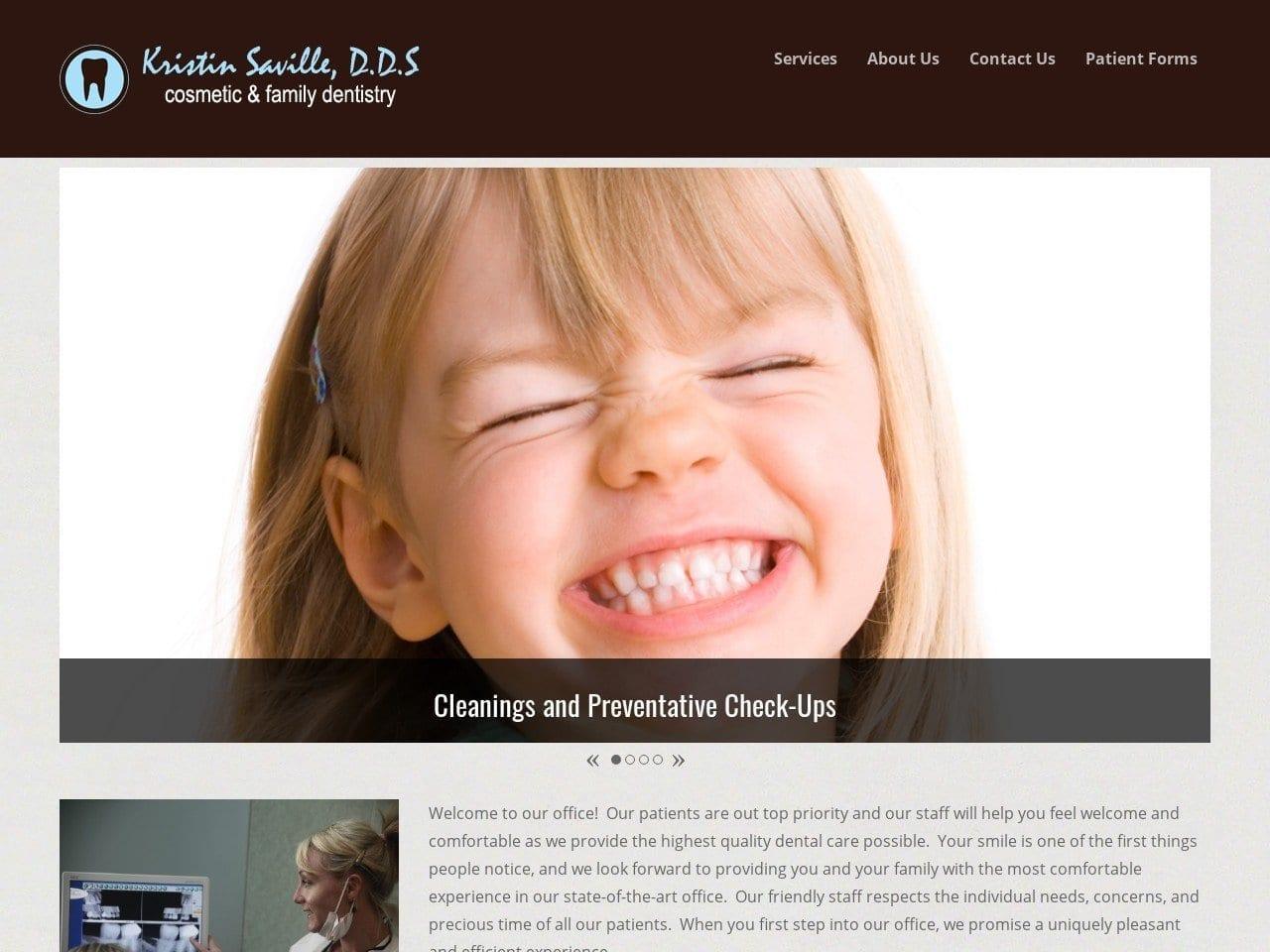 Kristin M. Saville D.D.S. P.C. screenshot