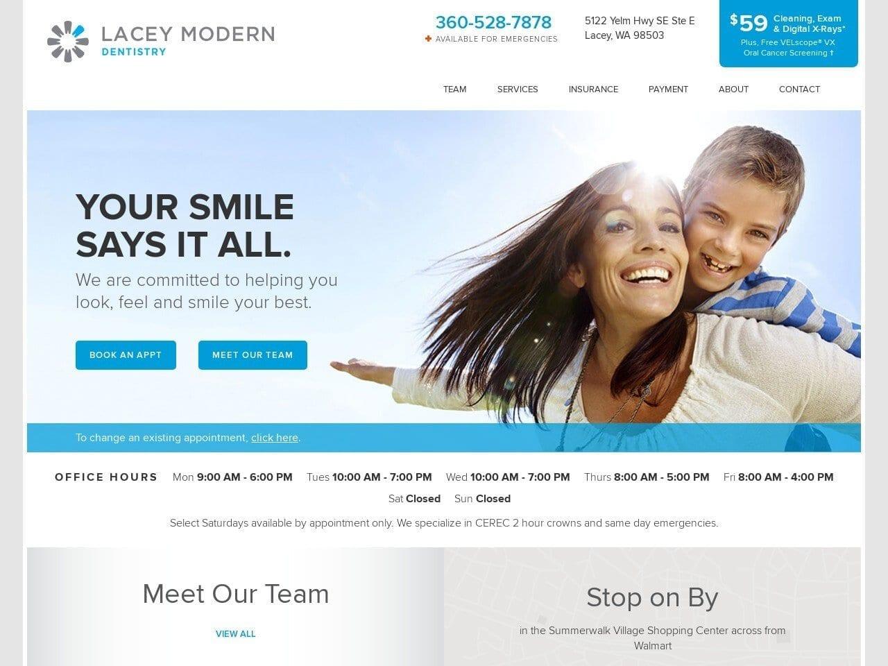 Lacey Modern Dentistry screenshot