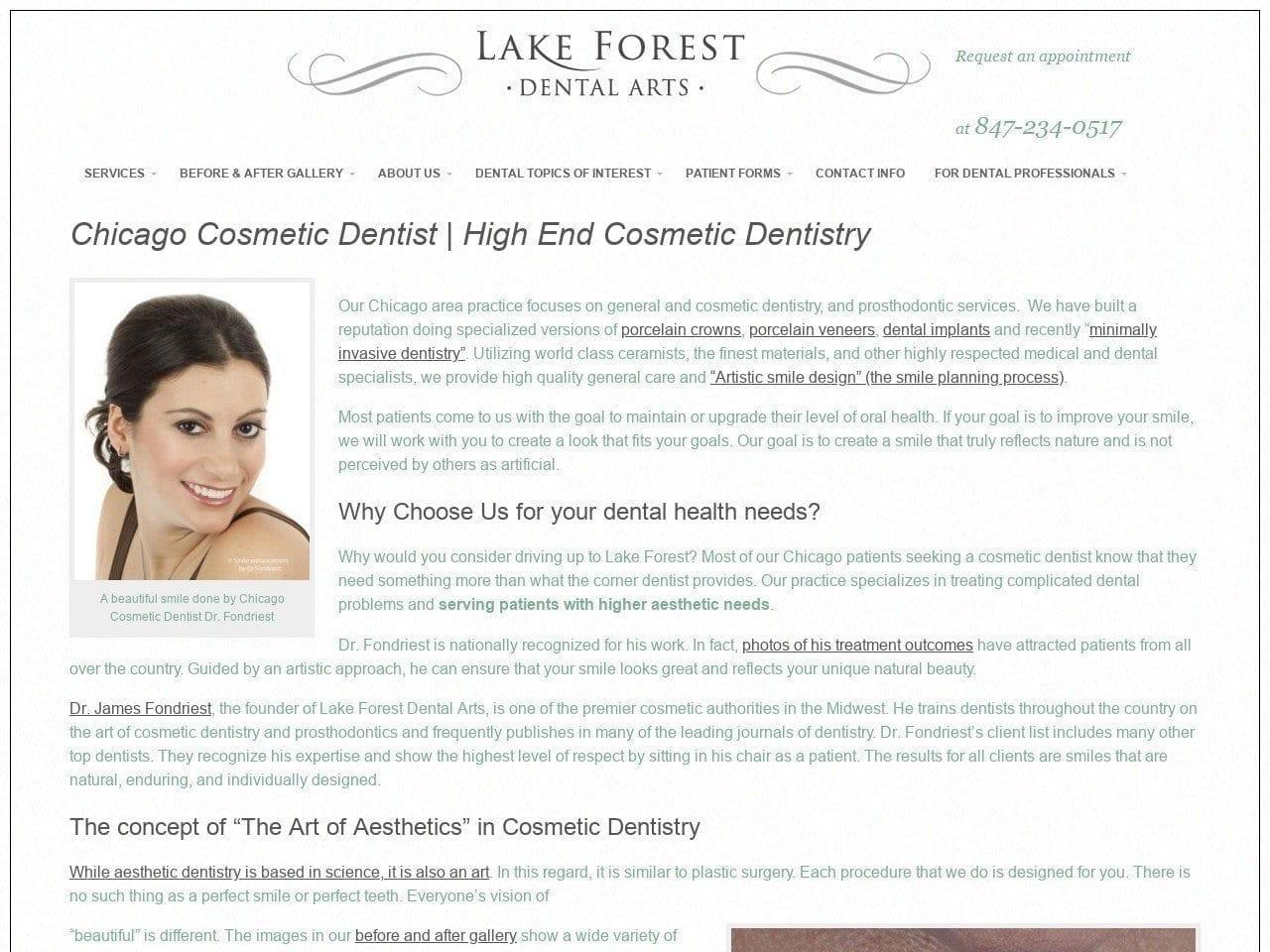Lake Forest Dental Arts screenshot
