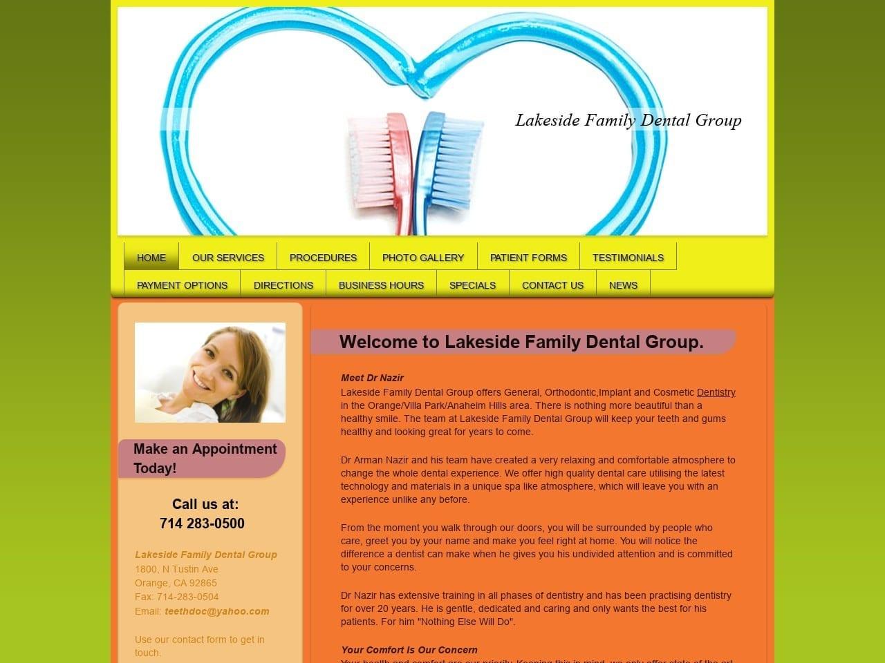 Lakeside Family Dental screenshot