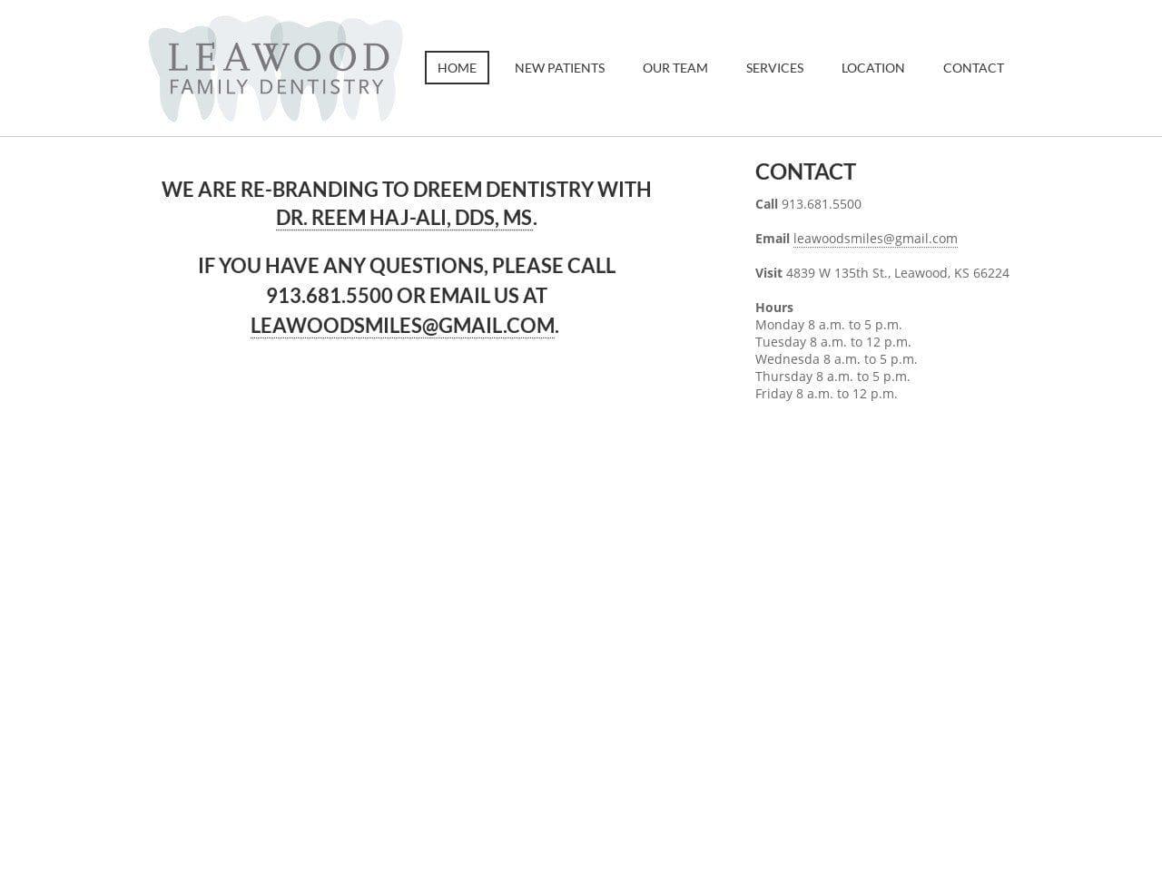 Leawood Family Dentistry screenshot