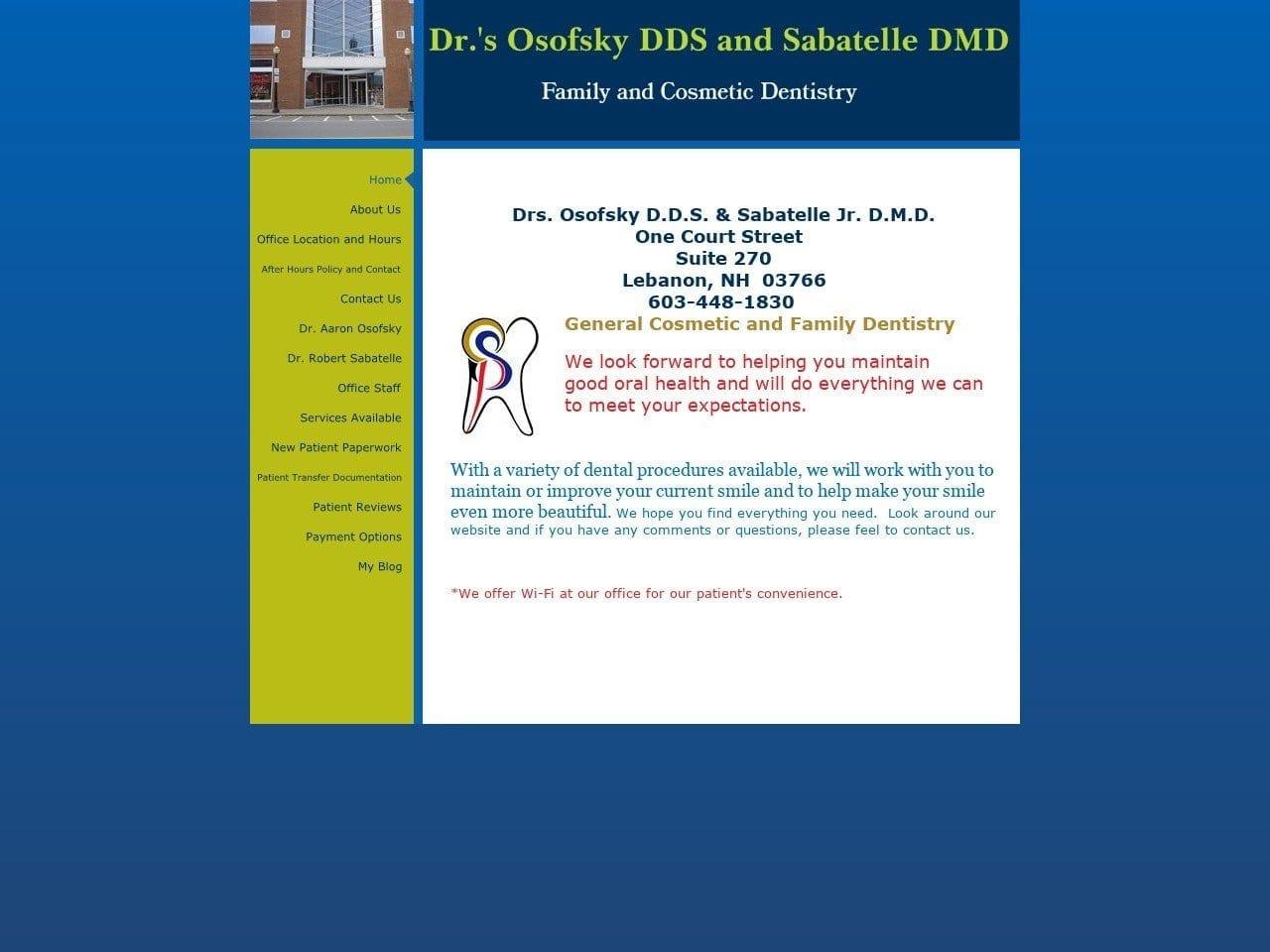 Drs. Osofsky DDS & Sabatelle Jr. DMD