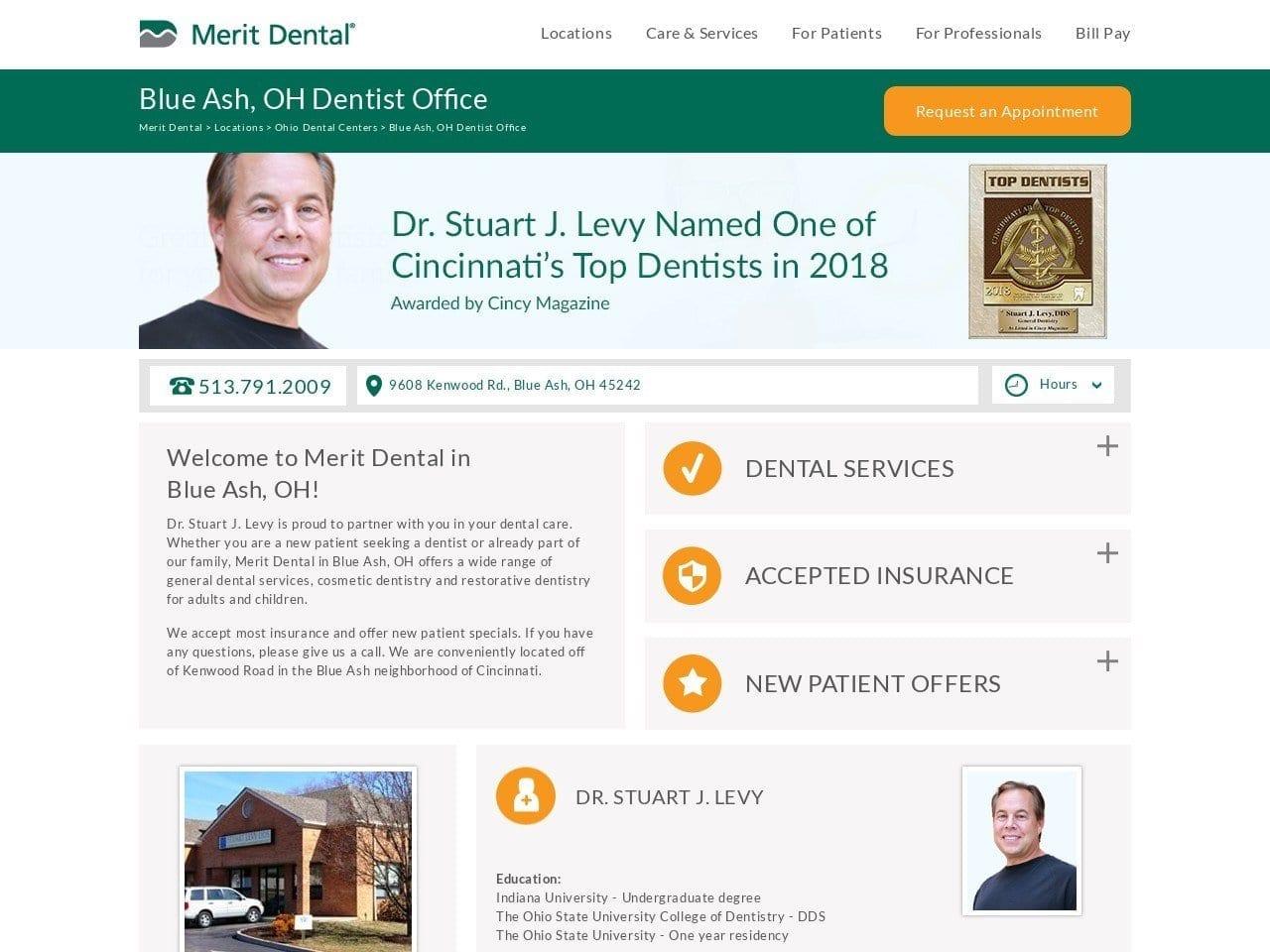 Stuart Levy DDS screenshot