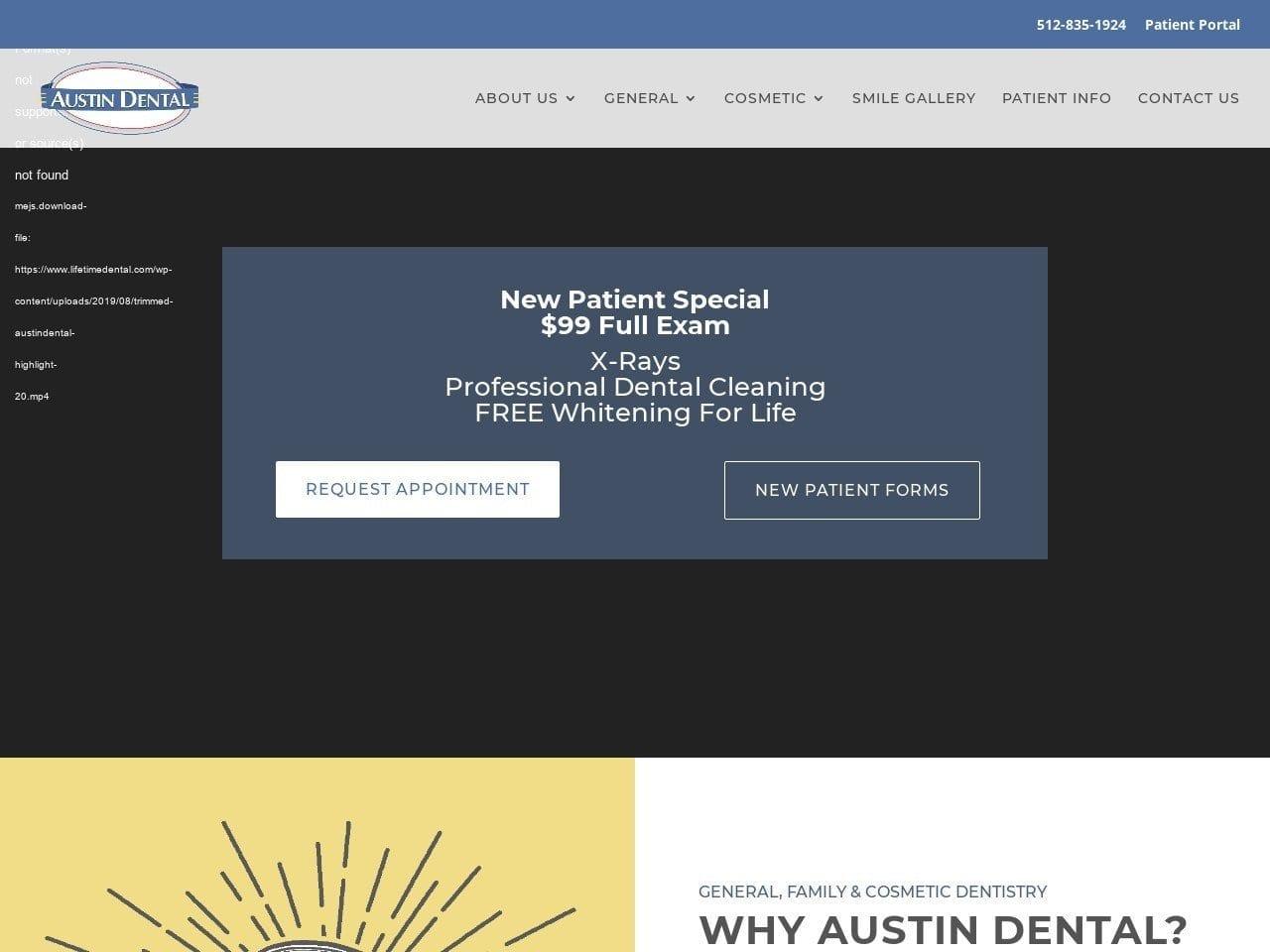 Austin Dental screenshot