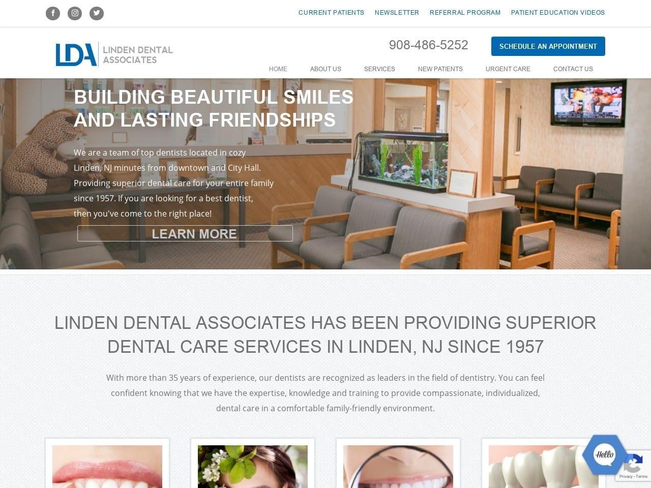 Linden Dental Associates screenshot