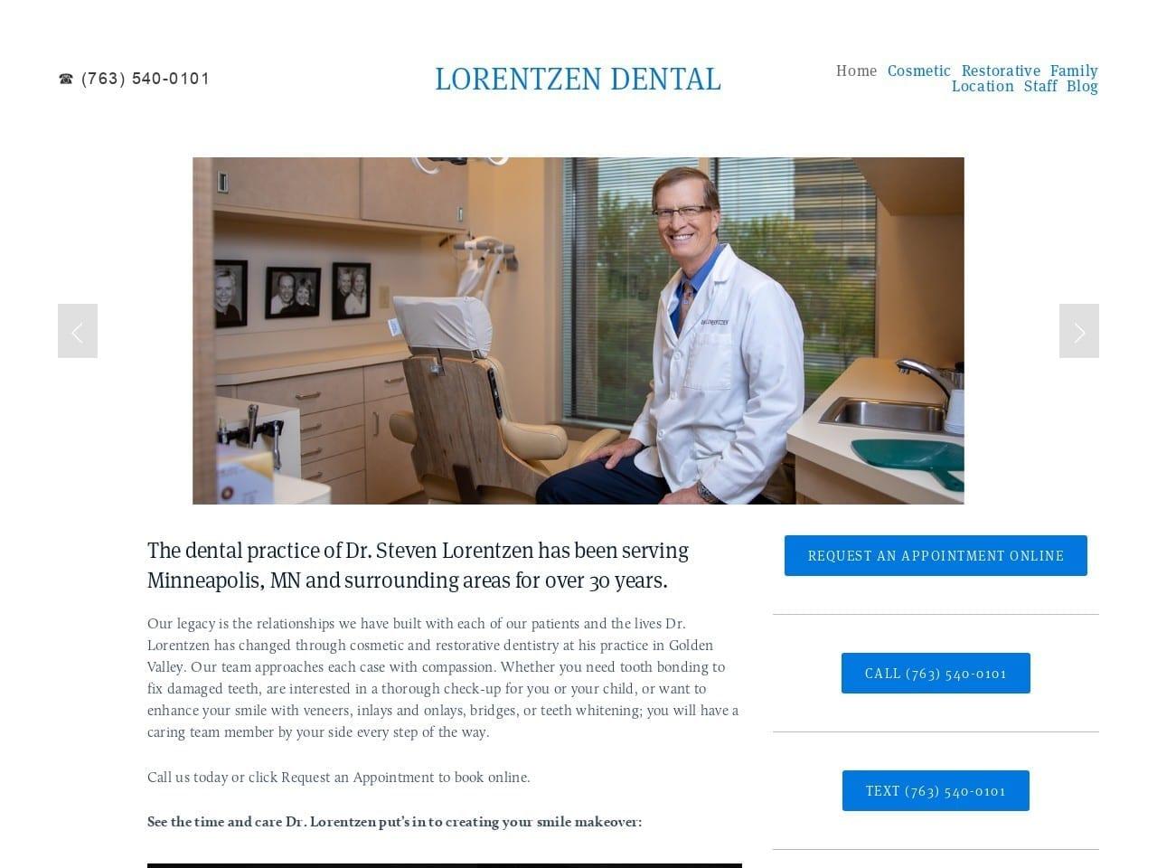 Lorentzen Dental screenshot