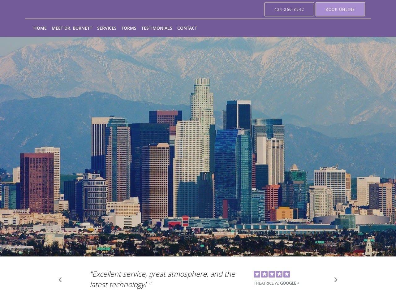 Los Angeles Dental Arts Burnett Theodore DDS screenshot